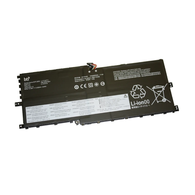 Image of BTI 54Wh 4 cell 02DL003 compatible battery for Lenovo THINKPAD X1 YOGA