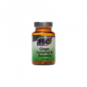 Image of Fsc Ginger Curcumin & Boswellia 60 Capsules
