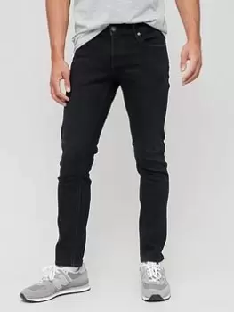 Image of Jack & Jones Glenn Slim Fit Jeans - Black Denim, Size 32, Inside Leg S=30 Inch, Men