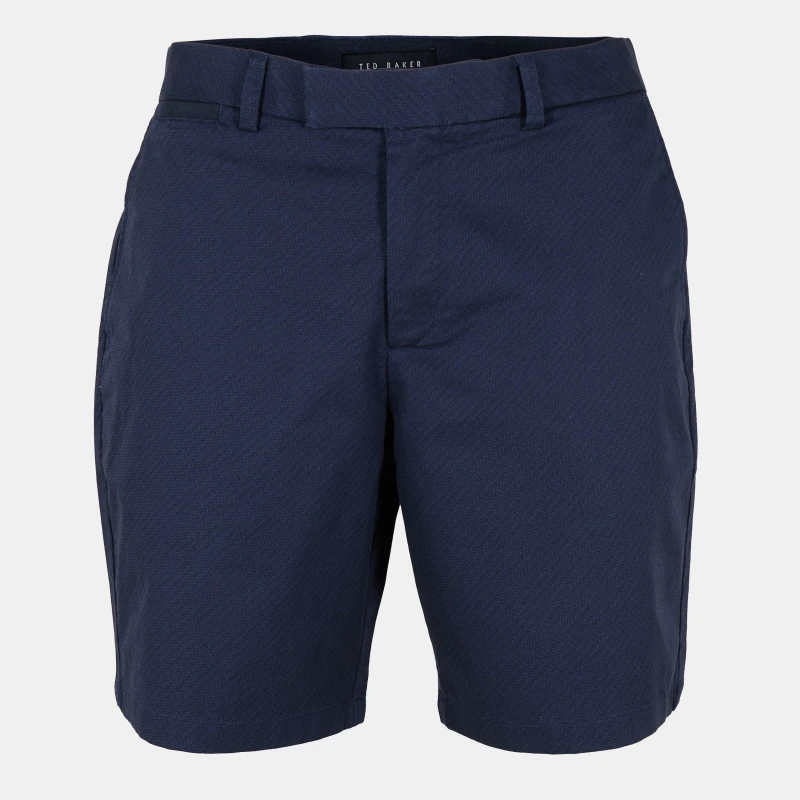 Image of Ted Baker Mens Geo Tailored Fit Chino Shorts Navy male S (2)