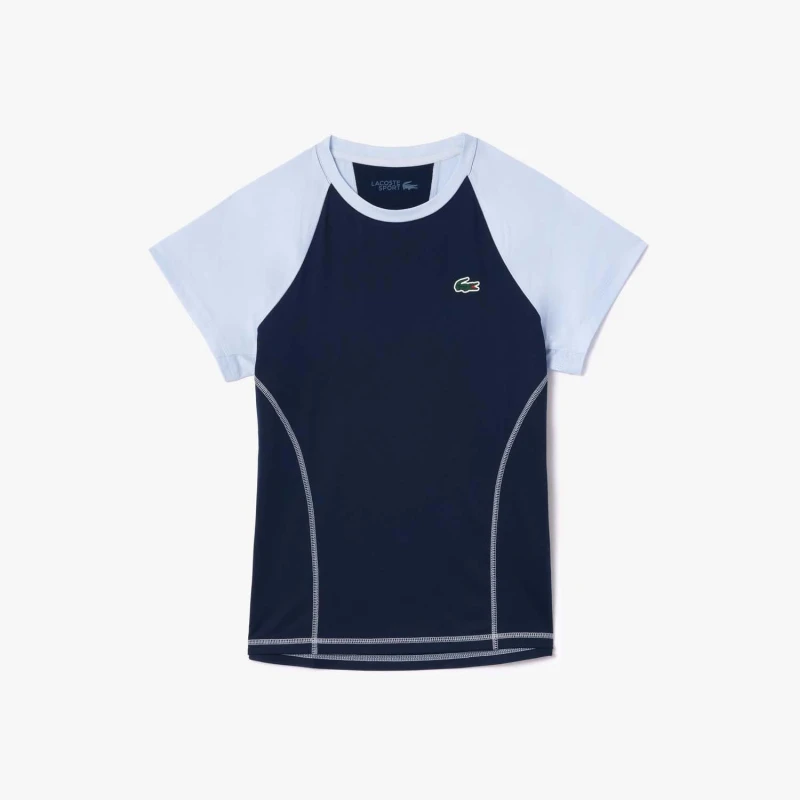 Image of Lacoste Slim-Fit Ultra Dry Stretch Sport T-Shirt Blue female 8
