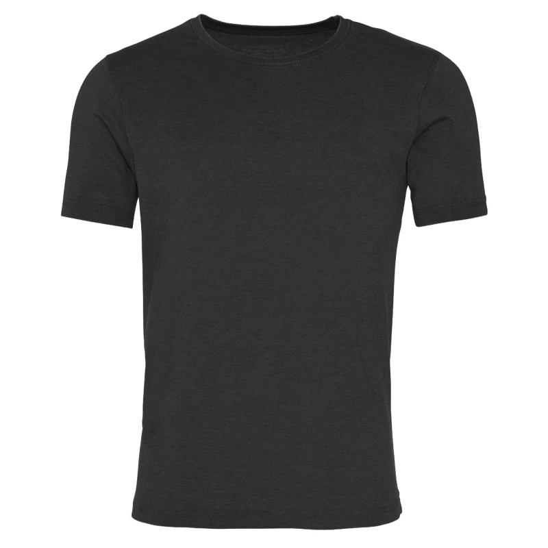 Image of AWDis AWDis Men Washed T-Shirt in Jet Black Size: X-Small Jet Black XS Male 5057819476521