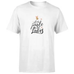Image of All The Jingle Ladies T-Shirt - White - 4XL