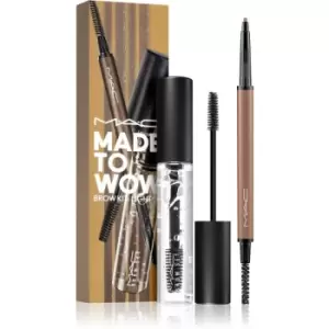 Image of MAC Cosmetics Made To Wow Brow Kit Gift Set for Eyebrows Shade Light