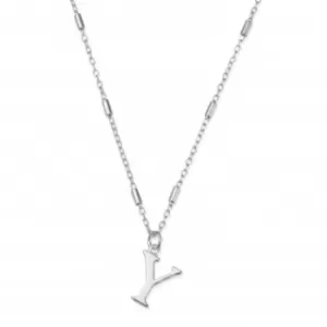 Image of Iconic Initial Y Silver Necklace SNCC4040Y