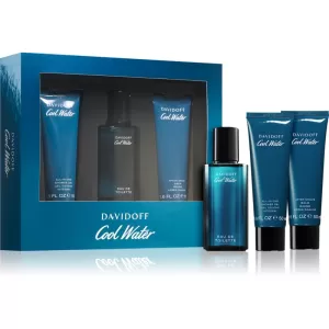 Image of Davidoff Cool Water Man Gift Set 40ml Eau de Toilette + 75ml Shower Gel + 75ml Aftershave Balm