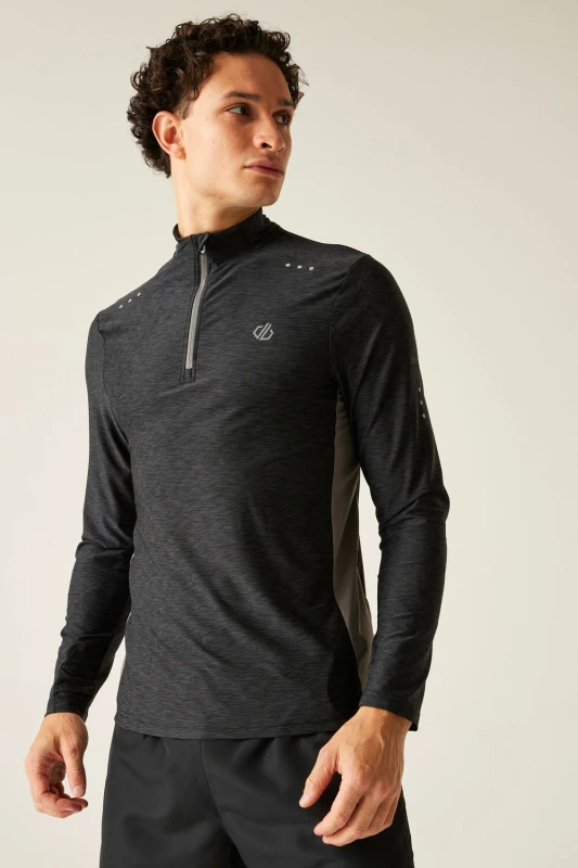 Image of Dare 2b Dare 2b Men 'Power Up' Half Zip Jersey in Charcoal Size: 3X-Large Charcoal XXXL Male 5063019917399