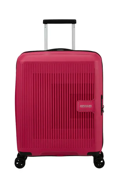 Image of American Tourister Aerostep VZDV4 Cabin Hardshell Pink Flash Suitcase