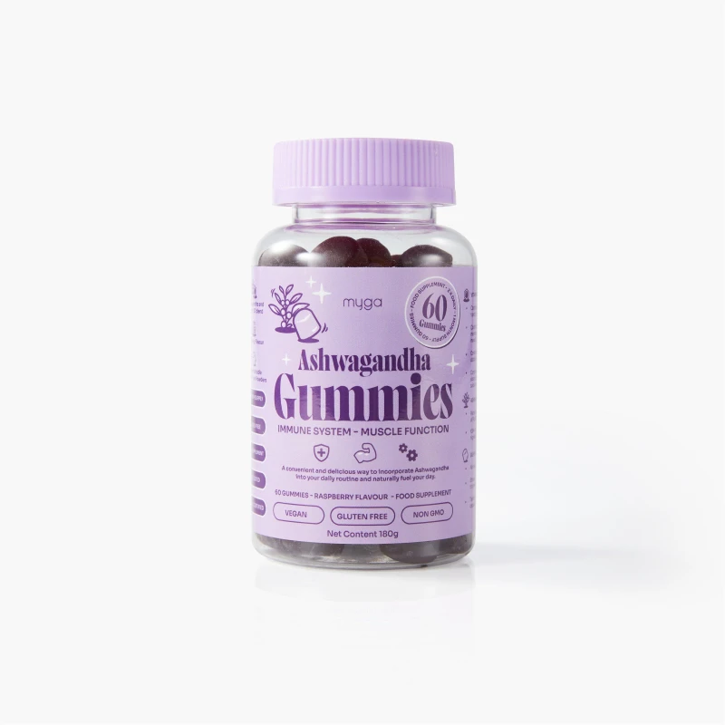 Image of Myga Ashwagandha Gummies 60 Gummies Purple unisex One Size