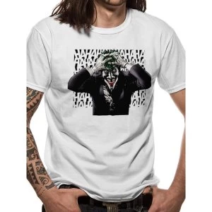 Image of Batman - Sinister Joker Mens Small T-Shirt - White