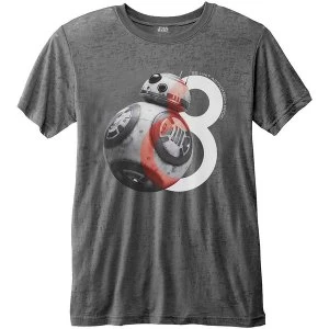 Image of Star Wars - Episode VIII BB-8 Big Eight Unisex Medium T-Shirt - Grey