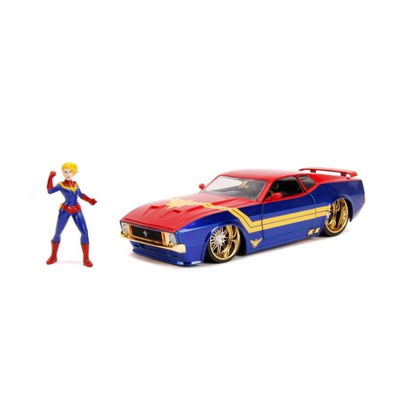 Image of Marvel Captain Marvel Ford Mustang 1:24