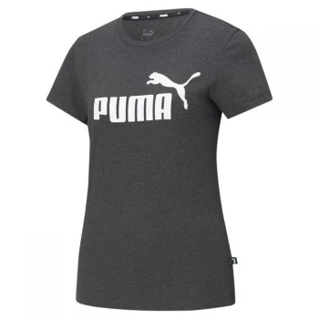 Image of Puma No1 Logo QT T Shirt - Dark Grey