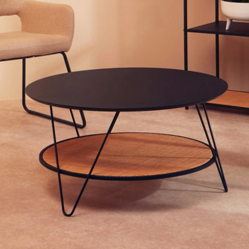 Image of Interiors by PH Coffee Table With Hairpin Legs, Black 2406748