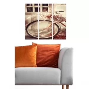 Image of MDF206206915 Multicolor Decorative MDF Painting (3 Pieces)