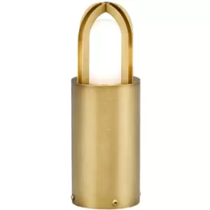 Image of Elstead Paignton Outdoor Pedestal Light Antique brass, IP55