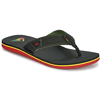 Image of Quiksilver MOLOKAI ABYSS M SNDL XGKG mens Flip flops / Sandals (Shoes) in Black,7,8,9,10,11,12,13