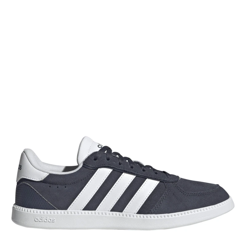 Image of adidas Breaknet Sleek Suede Womens Shoes Navy/White female 7 (40.7)