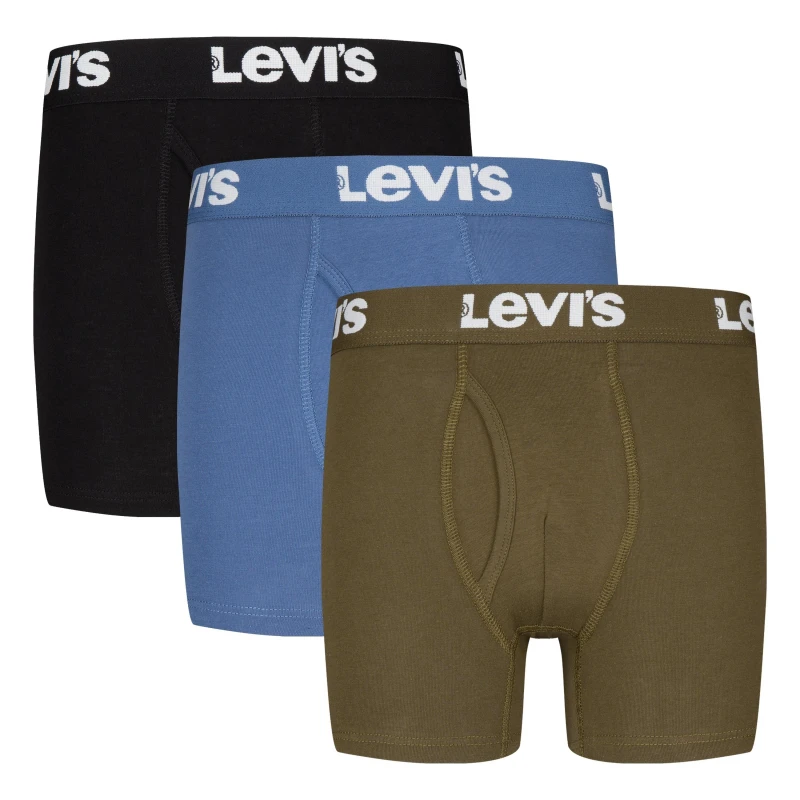 Image of Levis 3 Pack Boxers Juniors - Multi Multi 7 - 8 Years
