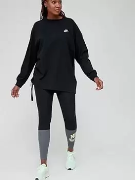 Image of Nike NSW Long Sleeve Top - Black Size M Women