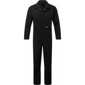 Image of 366-BLK-38 366 Zip Front Coverall Black - 38 - Fort
