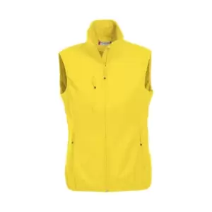 Image of Clique Womens/Ladies Plain Softshell Gilet (S) (Lemon Yellow)