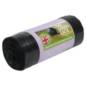 Image of The Green Sack swing bin liners Black 920 x 610 mm h x w 5KG capacity roll of 20
