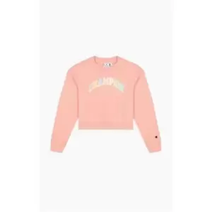 Image of Champion Crop Collegiate Sweatshirt - Pink