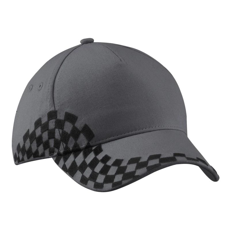 Image of Beechfield Beechfield Men Grand Prix Baseball Cap Pack of 2 in Mid Grey Mid Grey One Size Male 5059269090333
