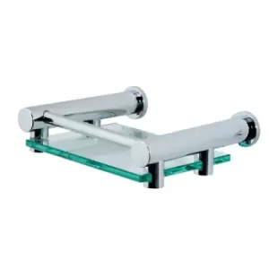 Image of Showerdrape Wall Mounted Chrome / Glass Infinity Soap Dish