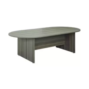 Image of D-End Meeting Table 1800mm Grey Oak KF822653