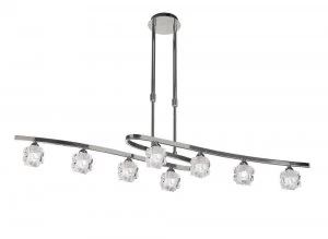 Image of Telescopic 8 Light G9 ECO, Polished Chrome
