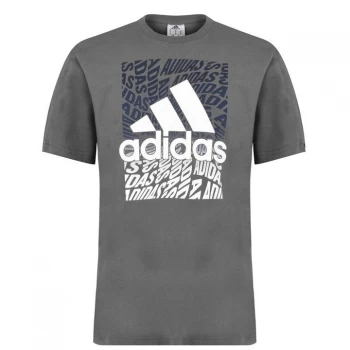 Image of adidas QT T Shirt Mens - Grey Whirl