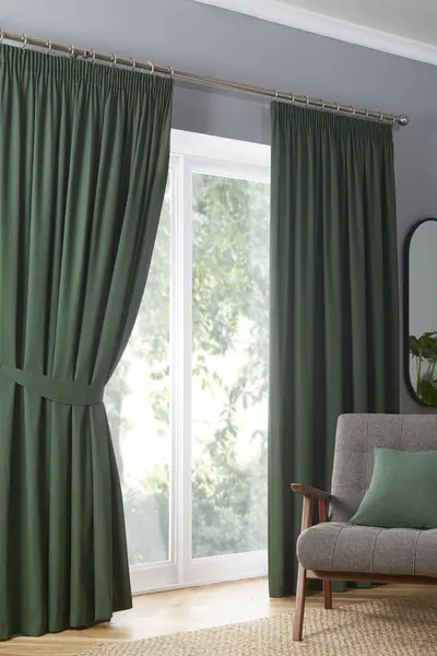Image of Fusion Dijon Blackout Thermally Insulated Curtains - Size 9