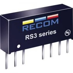 Image of RECOM RS3 1205D RS3 1205D 3W DCDC Converter RS3 1205D 9 18 Vdc 5 Vdc 300 mA 3 W