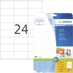 Image of Herma 4360 Labels 70 x 36mm Paper White 600 pc(s) Permanent All-purpose labels, Address labels Inkjet, Laser, Copier 25 Sheet A4