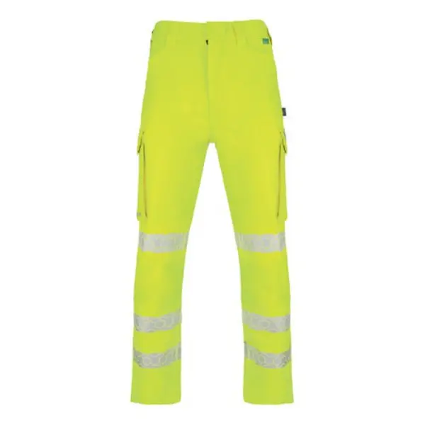 Image of Beeswift Envirowear Beeswift Envirowear High Visibility Trousers Saturn Yellow 40S EWCTRSY40S