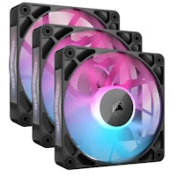 Image of CORSAIR iCUE LINK RX120 RGB 120mm PWM Fans Starter Kit