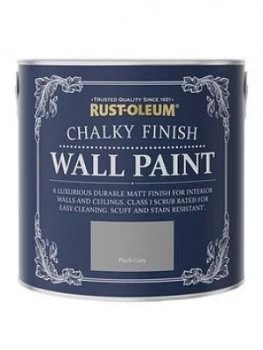 Image of Rust-Oleum Chalky Wall Paint Pitch Grey 2.5L