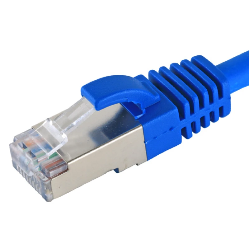 Image of Cablenet 65-4002 networking cable Blue 0.25 m Cat6a S/FTP (S-STP)