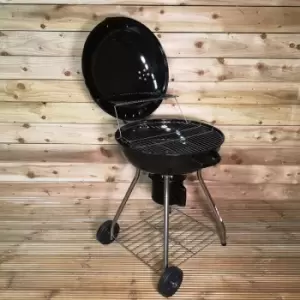 Image of Koopman - ⌀56cm Outdoor Garden Round Charcoal BBQ Barbecue on Wheels