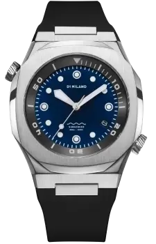 Image of D1 Milano Watch Subacqueo Diver Deep Blue