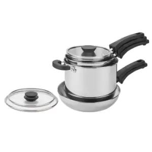 Image of Prestige Kitchen Hacks 5 Piece Nesting Pan Set
