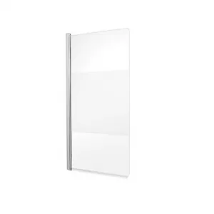 Image of Wickes 1/2 Frame Fixed Panel Square Bath Screen - 1400 x 900mm