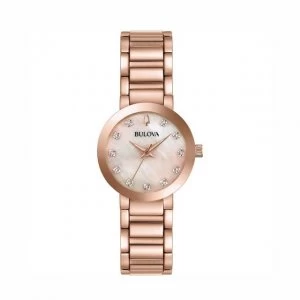 Image of Bulova Pink and Two Tone 'Modern' Watch - 97P132