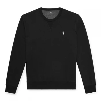 Image of POLO RALPH LAUREN Logo Crew Neck Sweatshirt - Polo Black