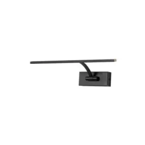 Image of Luminosa Small 1 Arm Wall Lamp, Picture Light, 1 x 6W LED, 3000K, 470lm, Sand Black, 3yrs Warranty