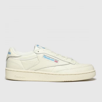Image of Reebok White & Blue Club C 85 Trainers