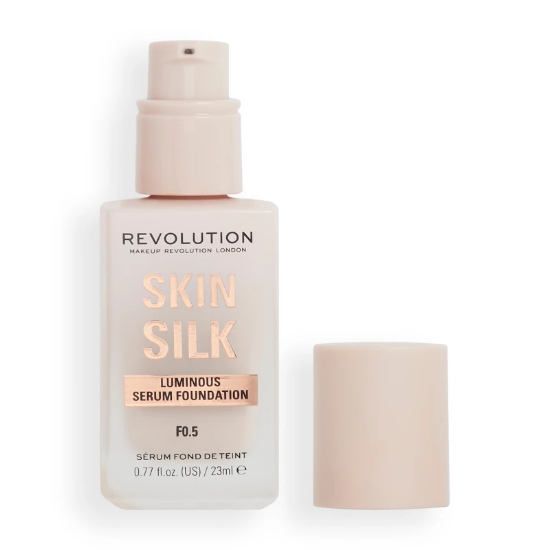 Image of Makeup Revolution Silk Serum Foundation 23ml (Various Shades) - F0.5