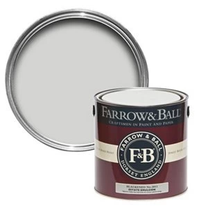 Image of Farrow & Ball Estate Blackened No. 2011 Matt Emulsion Paint 2.5L
